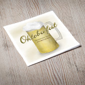 金ゴールド素朴オクトーバーフェスト水彩シンプルビール スタンダードカクテルナプキン