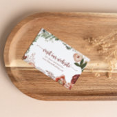 金ゴールド素朴カラフル結婚フローラのウェブサイト エンクロージャーカード