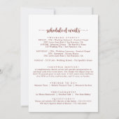 金ゴールド素朴カラフル結婚フローラの歓迎レター (裏面)