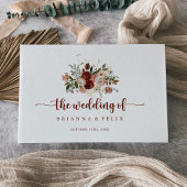 金ゴールド素朴カラフル結婚フローラ ゲストブック