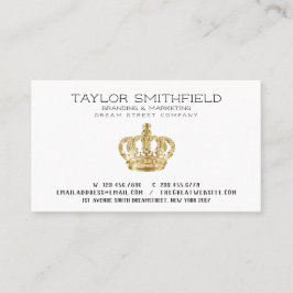 金ゴールド素朴クラウン名刺 名刺