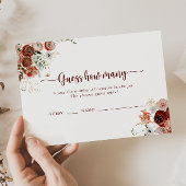 金ゴールド素朴フローラはゲームカードの数を推測 名刺