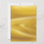 金ゴールド素朴フローラパンパスグラスブライダルシャワー 招待状 (裏面)