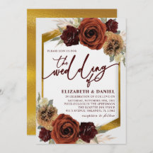 金ゴールド素朴フローラパンパスグラス結婚ズ