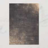 金ゴールド素朴フローラ結婚インフォメーションゲスト エンクロージャーカード (裏面)