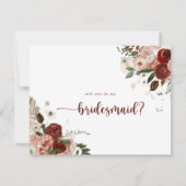 金ゴールド素朴フローラ花嫁プロポーザルのノートカード ノートカード (正面)