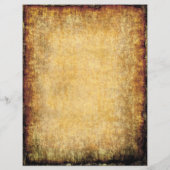 金ゴールド素朴ブラウンテクスチャ背景スクラップブック (裏面)