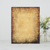 金ゴールド素朴ブラウンテクスチャ背景スクラップブック (スタンド正面)