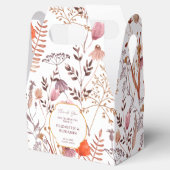 金ゴールド素朴ボホシックワイルドフラワーズ秋の結婚式 フェイバーボックス (オープン)