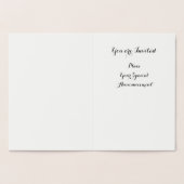 金ゴールド素朴夏季結婚モノグラム 箔カード (内部)