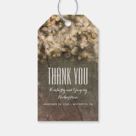 金ゴールド素朴結婚グリッター ギフトタグ