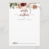 金ゴールド素朴結婚フローラの知恵の言葉 アドバイスカード (正面)