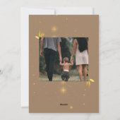 金ゴールド素朴Joyful 2枚の写真クリスマス シーズンカード (裏面)