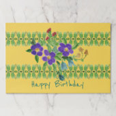 金ゴールド紫と緑 ペーパーパッド (正面)