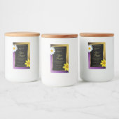 金ゴールド紫メタリックグリッターブラック製品ラベル フードラベル (ボトル)