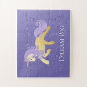 金ゴールド紫ユニコーン ジグソーパズル (縦)