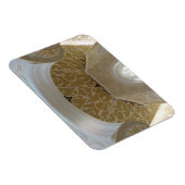 金ゴールド細工の天井モチーフ3"x4"マグネット マグネット (右側)