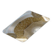 金ゴールド細工の天井モチーフ3"x4"マグネット マグネット (左側)