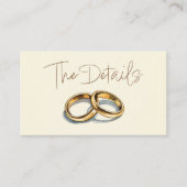 金ゴールド結婚が詳細エンクロージャカードを鳴らす エンクロージャーカード (正面)