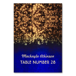 金ゴールド結婚と青の護衛カード テーブルナンバー