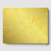 金ゴールド結婚のゲストブック、テンプレート美 ゲストブック (裏面)