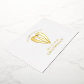 金ゴールド結婚のスーツパーソナライズされたの求人者案 箔招待状 (回転した状態)