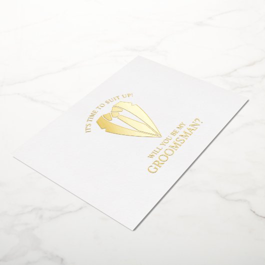 金ゴールド結婚のスーツパーソナライズされたの求人者案 箔招待状 (回転した状態)