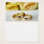 金ゴールド結婚のバンド (正面&裏面)