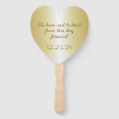 金ゴールド結婚のファンの持ち持ちことわざ ハンドファン (裏面)