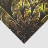 金ゴールド結婚のフラクタル花 薄葉紙 (詳細)