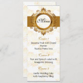 金ゴールド結婚のメニュー メニュー (正面/裏面)