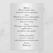 金ゴールド結婚のリングや輪とハートのメ結婚ニュー・カード メニュー (裏面)