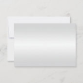 金ゴールド結婚のリングや輪とハートは日付カードを保存 招待状 (裏面)