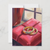 金ゴールド結婚のリングや輪水カラーカード (正面)