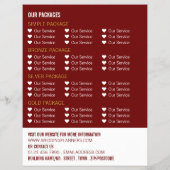 金ゴールド結婚のリングや輪結婚、イベントプランナー広告 チラシ (裏面)