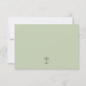 金ゴールド結婚のリングや輪Sageの日付カードの保存 セーブザデート (裏面)