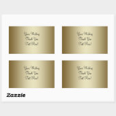 金ゴールド結婚のワインラベルのシール 長方形シール (シート)