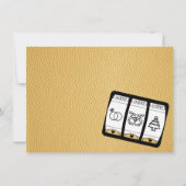 金ゴールド結婚の写真ありがとう サンキューカード (裏面)