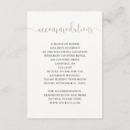 金ゴールド結婚の宿泊施設シンプルモダン詳細 エンクロージャーカード