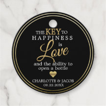 金ゴールド結婚の幸せに対する鍵は愛オープンボトル