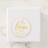 金ゴールド結婚の幸せに対する鍵は愛オープンボトル フェイバータグ (箱)