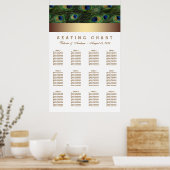 金ゴールド結婚の座席表 ポスター (キッチン)