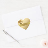 金ゴールド結婚の愛ハートシール(弓) ハートシール (封筒)