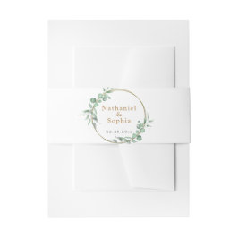 金ゴールド結婚の招待状用帯 招待状ベリーバンド