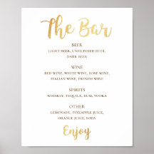 金ゴールド結婚の飲み物。アルコールシンプルバー