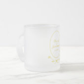 金ゴールド結婚の フロストグラスマグカップ (正面左)