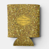 金ゴールド結婚グリッタークーラーボックス 缶クーラー (裏面)