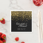 金ゴールド結婚グリッターナプキンス スタンダードカクテルナプキン (インサイチュ)