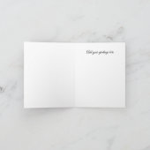 金ゴールド結婚シーホースサンキューカード カード (内部)