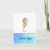 金ゴールド結婚シーホース カード (正面)